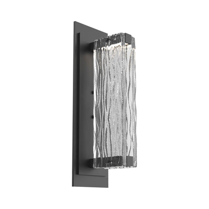 Tabulo LED Wall Light in Matte Black/Tabulo Tidal.