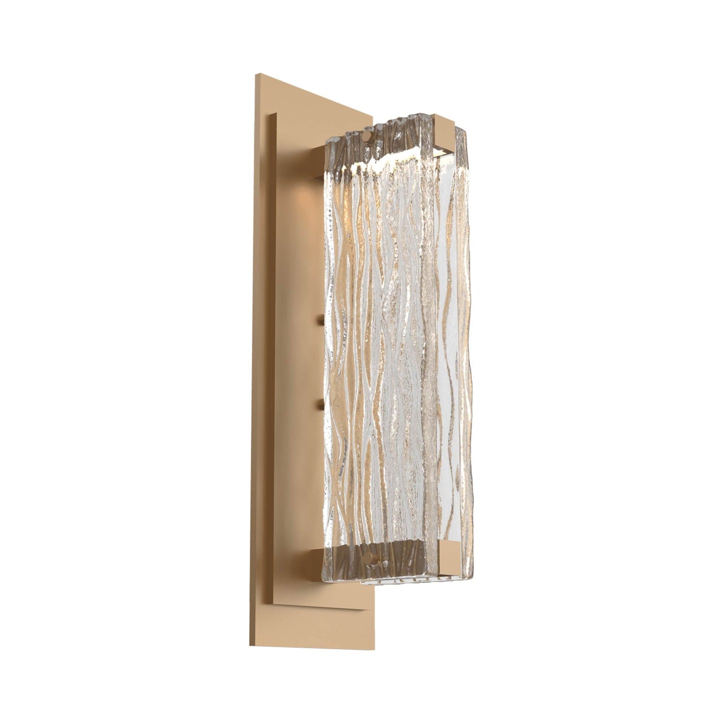 Tabulo LED Wall Light in Novel Brass/Tabulo Tidal.