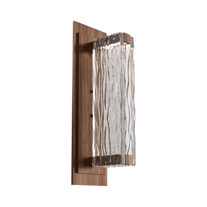 Tabulo LED Wall Light in Oil Rubbed Bronze/Tabulo Tidal.