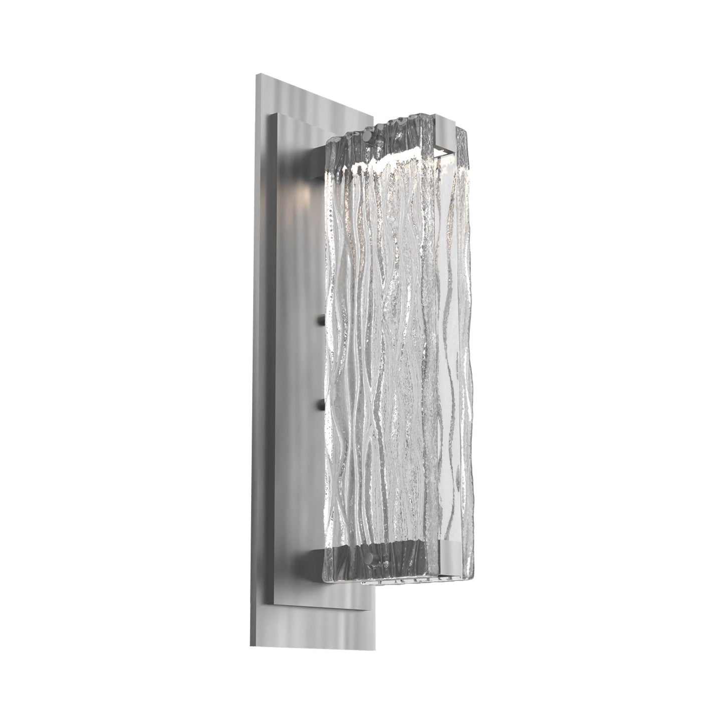Tabulo LED Wall Light in Satin Nickel/Tabulo Tidal.