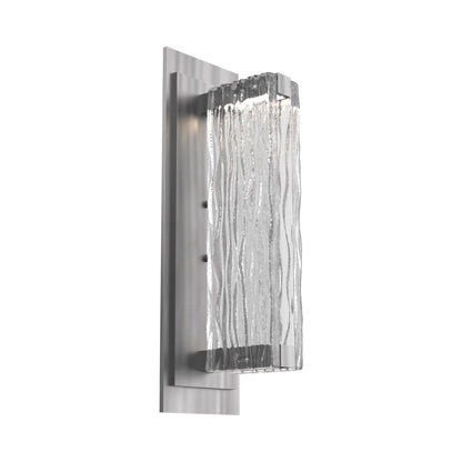 Tabulo LED Wall Light in Satin Nickel/Tabulo Tidal.