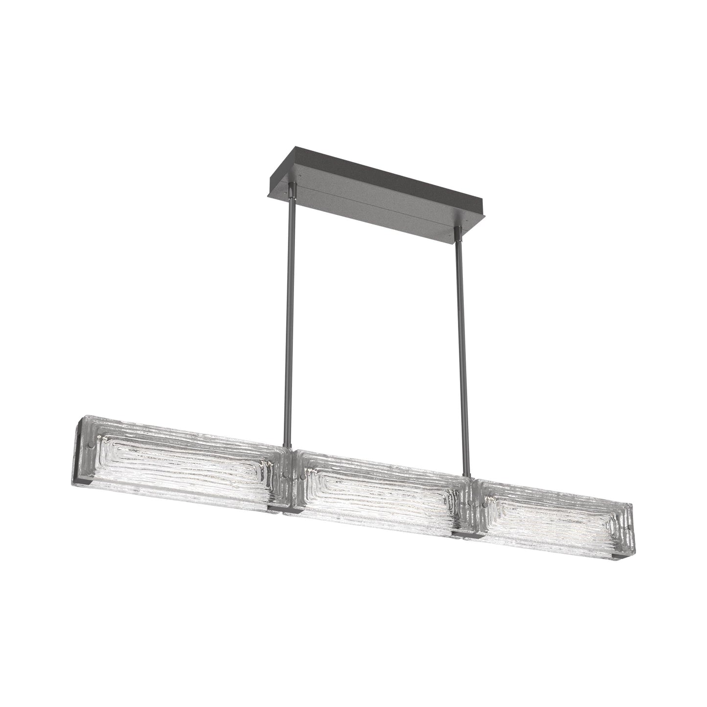 Tabulo Linea Linear LED Chandelier in Graphite.