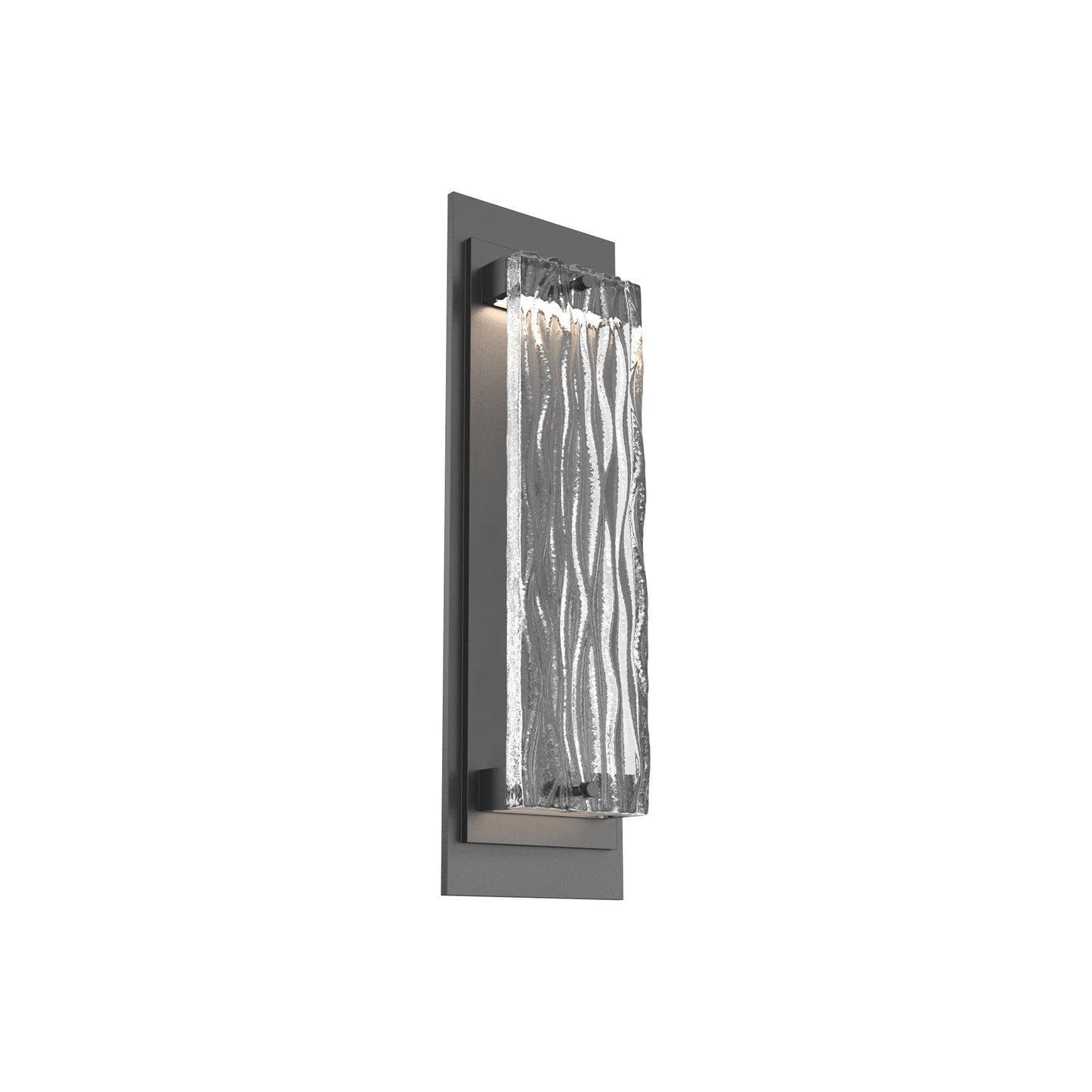 Tabulo Outdoor LED Wall Light in Argento Grey/Tabulo Tidal (18-Inch).