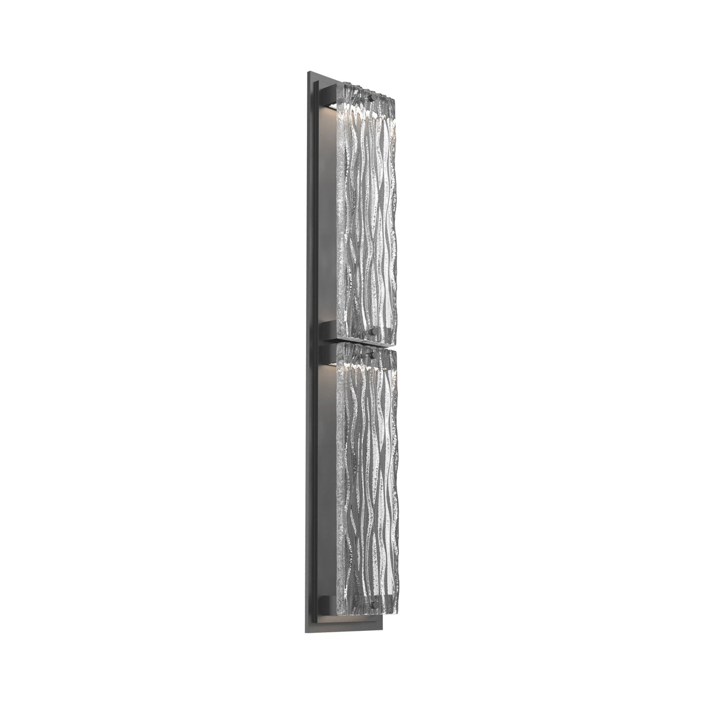 Tabulo Outdoor LED Wall Light in Argento Grey/Tabulo Tidal (30-Inch).