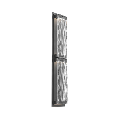 Tabulo Outdoor LED Wall Light in Argento Grey/Tabulo Tidal (30-Inch).