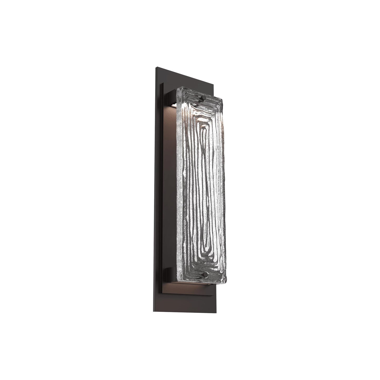 Tabulo Outdoor LED Wall Light in Statuary Bronze/Tabulo Linea (18-Inch).
