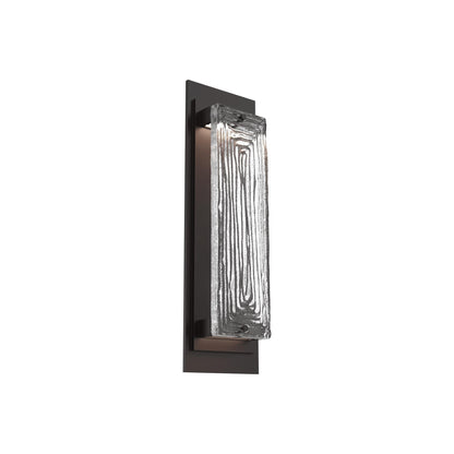 Tabulo Outdoor LED Wall Light in Statuary Bronze/Tabulo Linea (18-Inch).