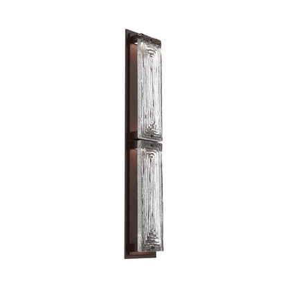 Tabulo Outdoor LED Wall Light in Statuary Bronze/Tabulo Linea (30-Inch).