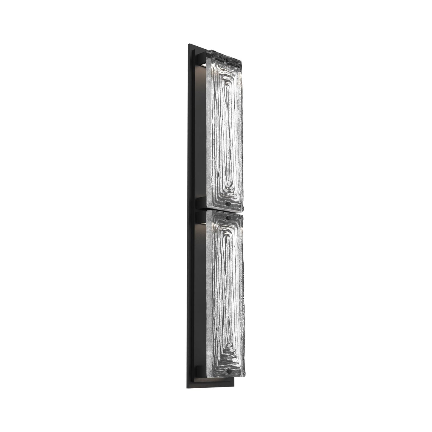Tabulo Outdoor LED Wall Light in Textured Black/Tabulo Linea (30-Inch).