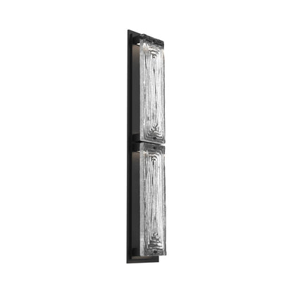 Tabulo Outdoor LED Wall Light in Textured Black/Tabulo Linea (30-Inch).