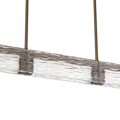 Tabulo Tidal Linear LED Chandelier in Detail.
