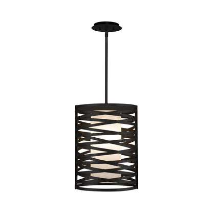 Tempest LED Pendant Light in Matte Black (16.2-Inch/Threaded Rod).