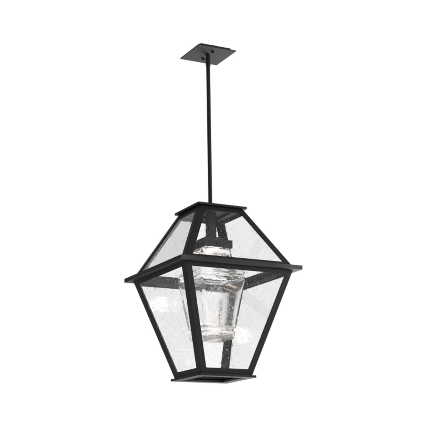 Terrace Outdoor LED Pendant Light in Textured Black.