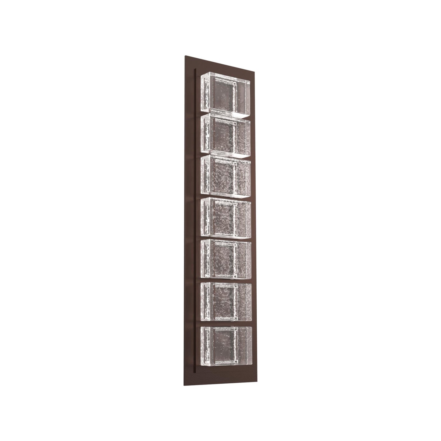 Tessera Pave Outdoor LED Wall Light in Statuary Bronze (22.9-Inch).