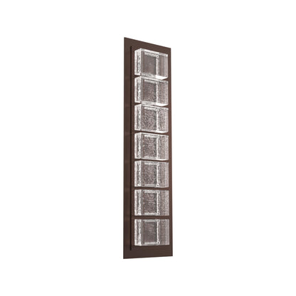 Tessera Pave Outdoor LED Wall Light in Statuary Bronze (22.9-Inch).