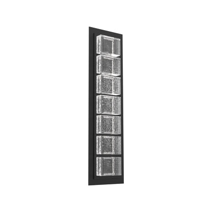 Tessera Pave Outdoor LED Wall Light in Textured Black (22.9-Inch).
