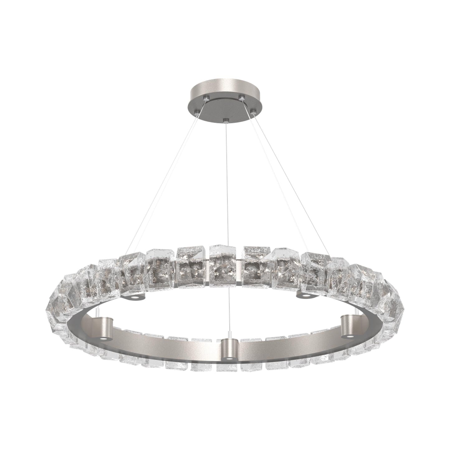 Tessera Ring Facet LED Chandelier.