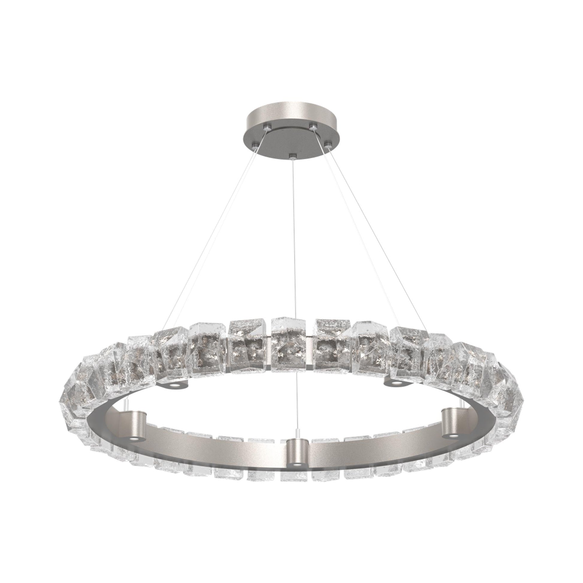 Tessera Ring Facet LED Chandelier.