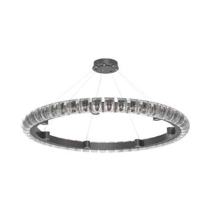 Tessera Ring Orb LED Chandelier in Graphite (50-Inch).