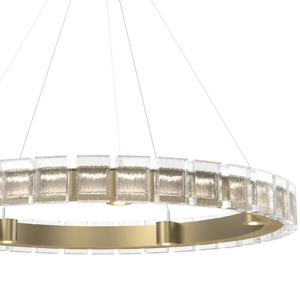 Tessera Ring Pave LED Chandelier in Detail.