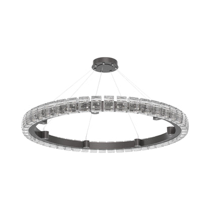 Tessera Ring Wave LED Chandelier in Graphite (50-Inch).