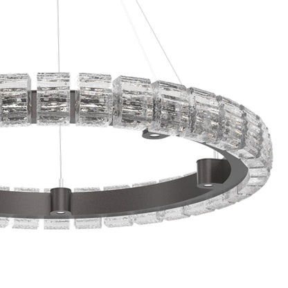 Tessera Ring Wave LED Chandelier in Detail.