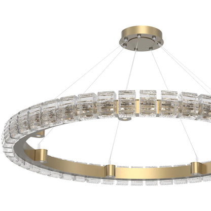 Tessera Ring Wave LED Chandelier in Detail.