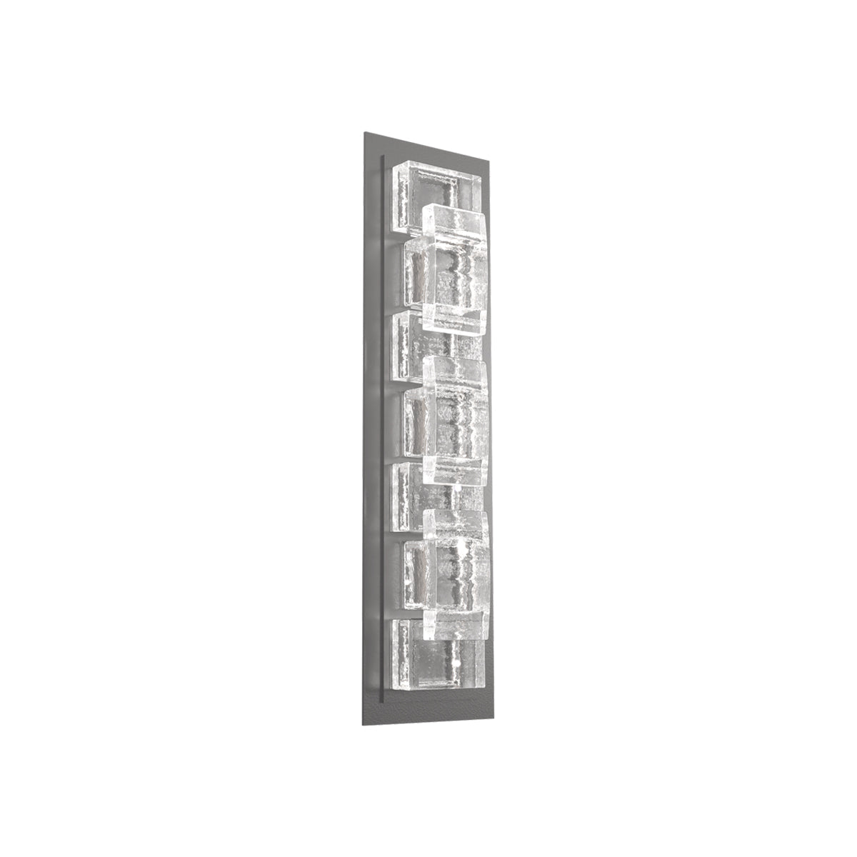 Tessera Tetro Outdoor LED Wall Light in Argento Grey (22.9-Inch).