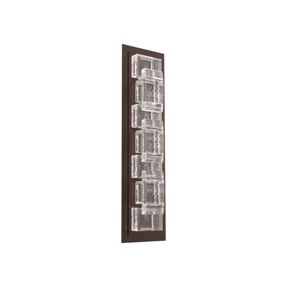 Tessera Tetro Outdoor LED Wall Light in Statuary Bronze (22.9-Inch).