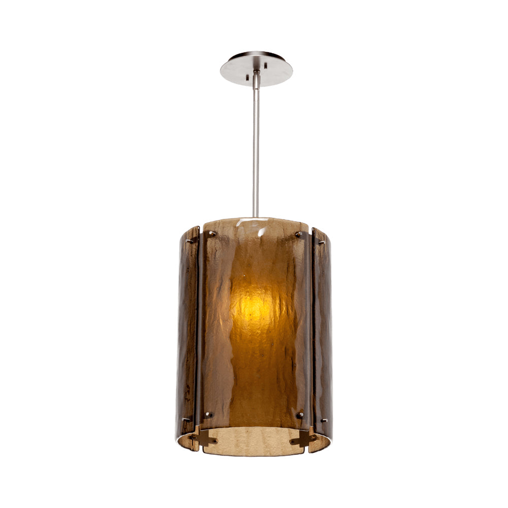 Textured Glass LED Pendant Light in Detail.