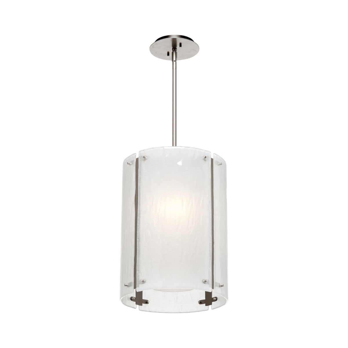 Textured Glass LED Pendant Light in Detail.