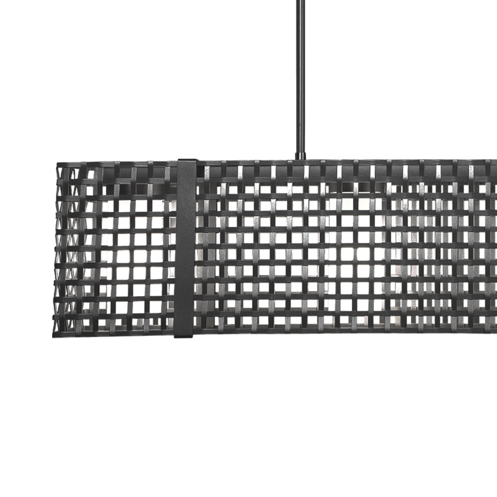 Tweed Linear LED Chandelier in Detail.