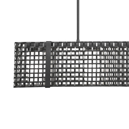 Tweed Linear LED Chandelier in Detail.