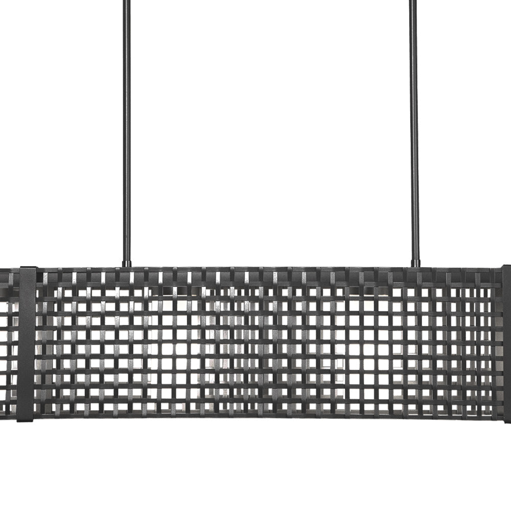 Tweed Linear LED Chandelier in Detail.