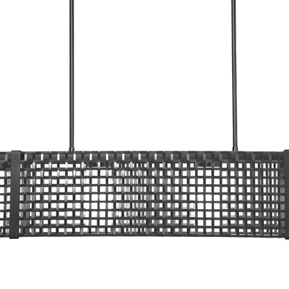 Tweed Linear LED Chandelier in Detail.