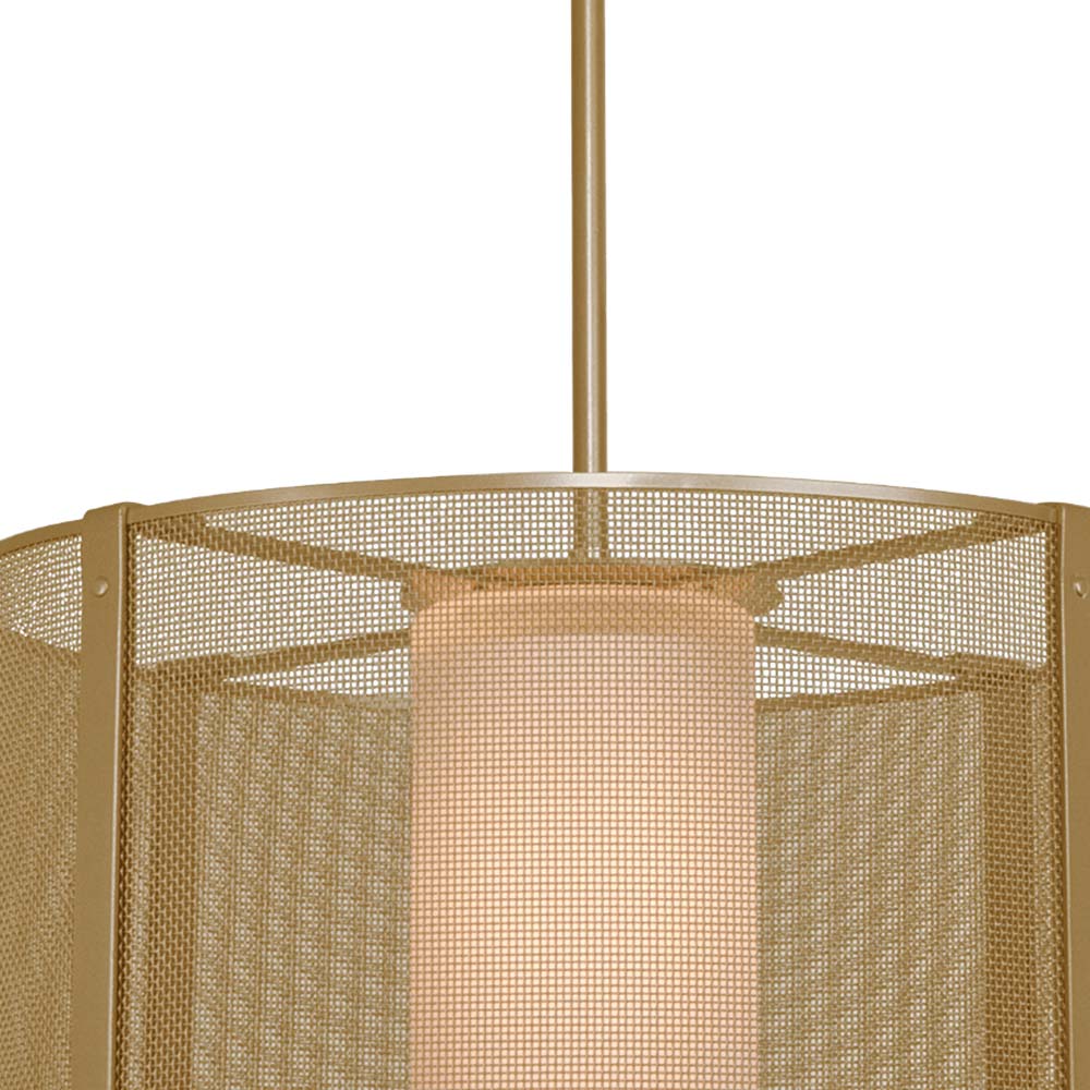 Uptown Mesh Drum LED Chandelier in Detail.