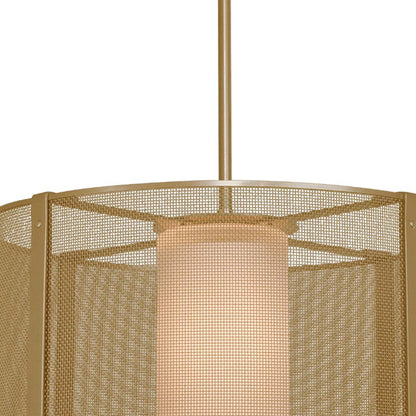 Uptown Mesh Drum LED Chandelier in Detail.