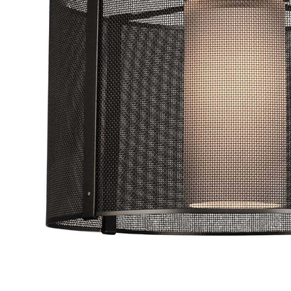 Uptown Mesh Drum LED Chandelier in Detail.