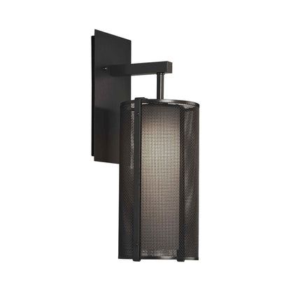 Uptown Mesh LED Wall Light in Matte Black.