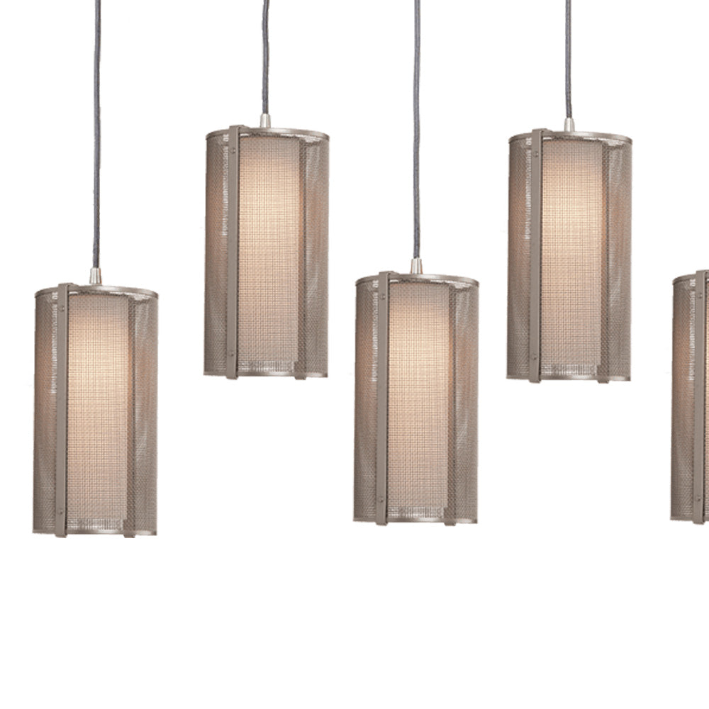 Uptown Mesh Linear LED Pendant Light in Detail.
