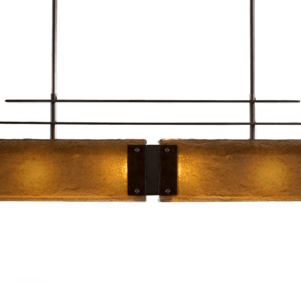 Urban Loft Parallel Linear LED Chandelier in Detail.