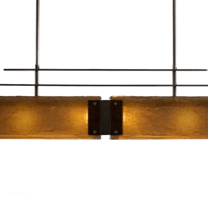 Urban Loft Parallel Linear LED Chandelier in Detail.