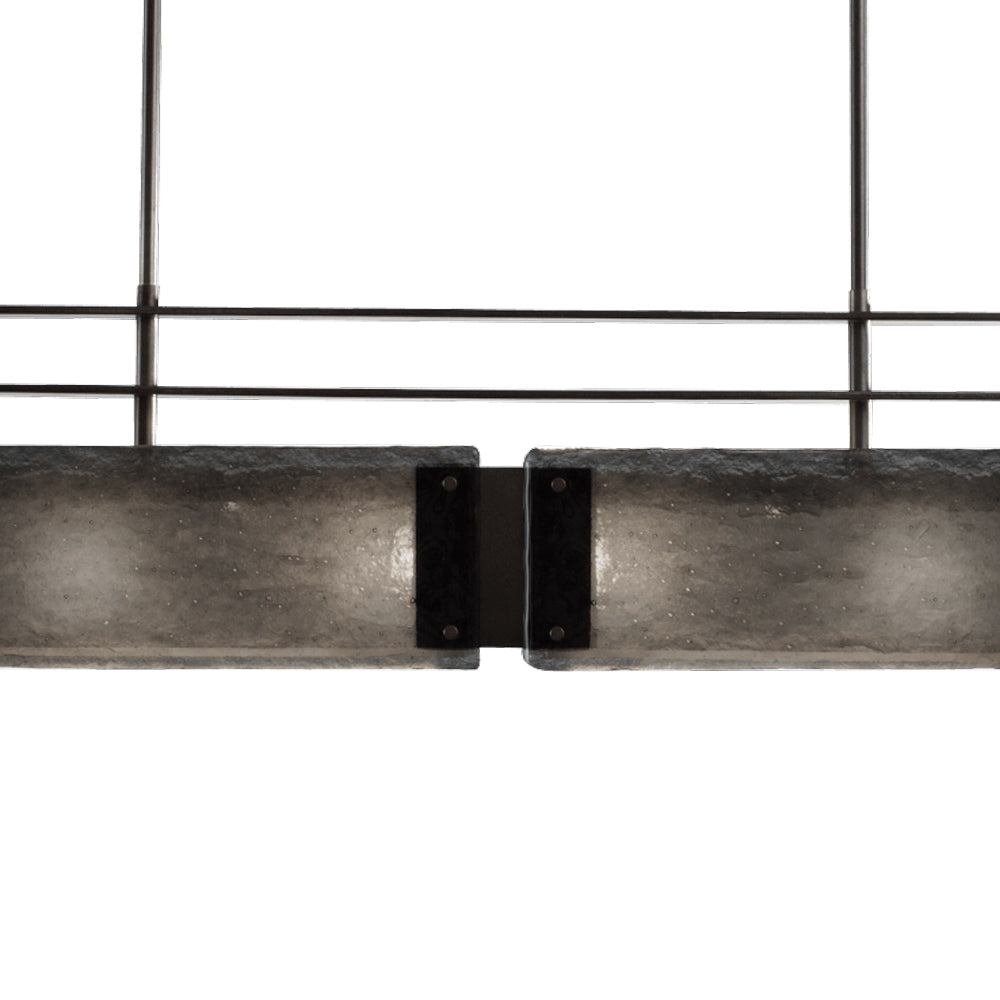 Urban Loft Parallel Linear LED Chandelier in Detail.