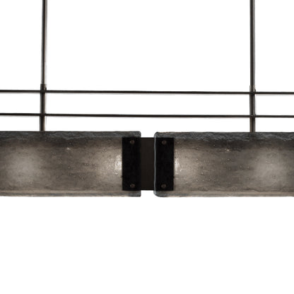 Urban Loft Parallel Linear LED Chandelier in Detail.