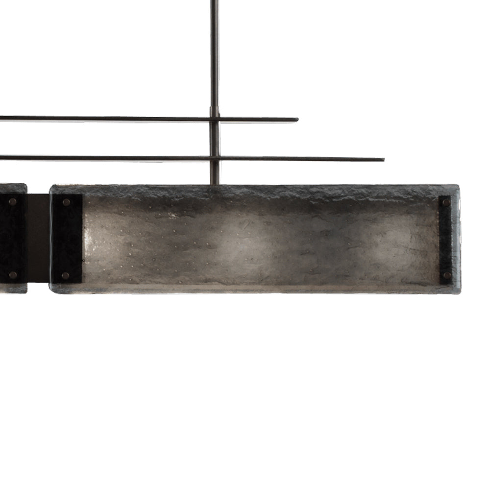 Urban Loft Parallel Linear LED Chandelier in Detail.