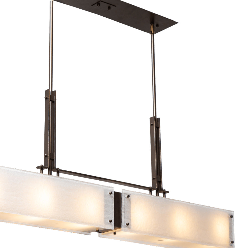 Urban Loft Trestle Linear LED Chandelier in Detail.