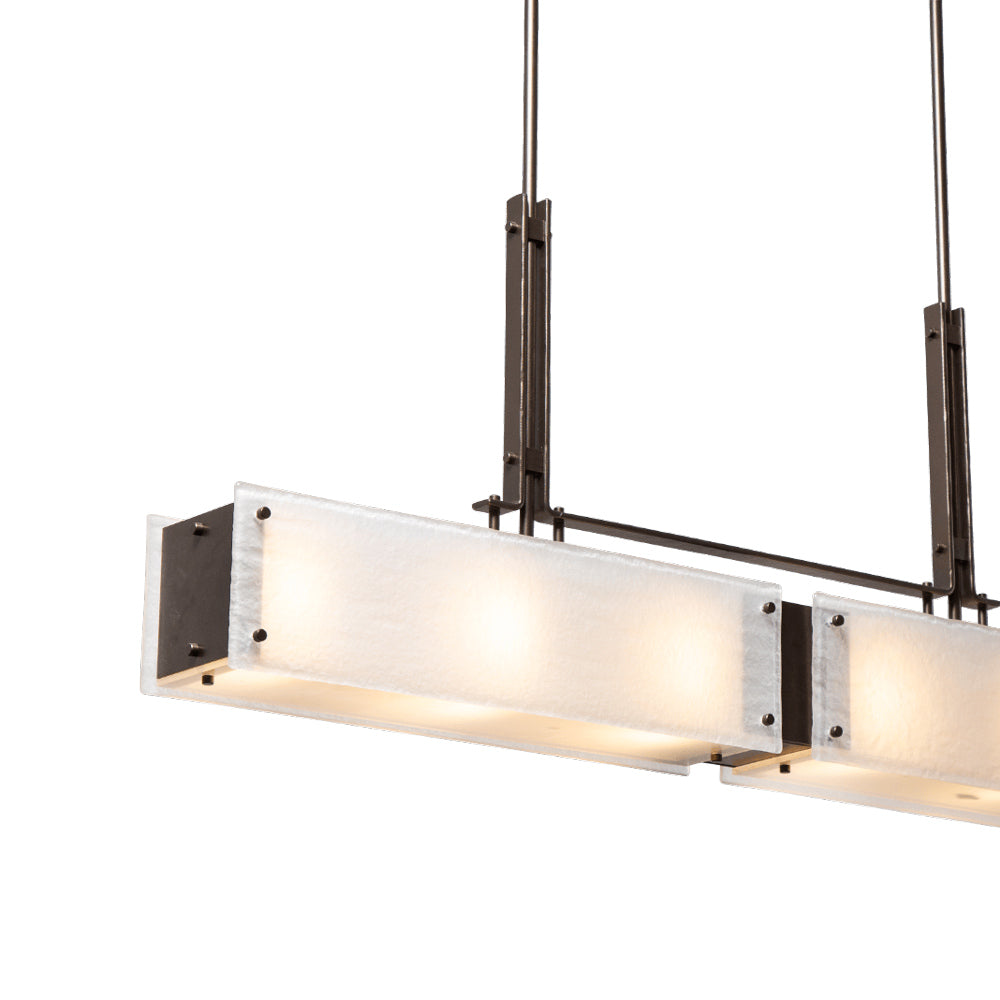 Urban Loft Trestle Linear LED Chandelier in Detail.