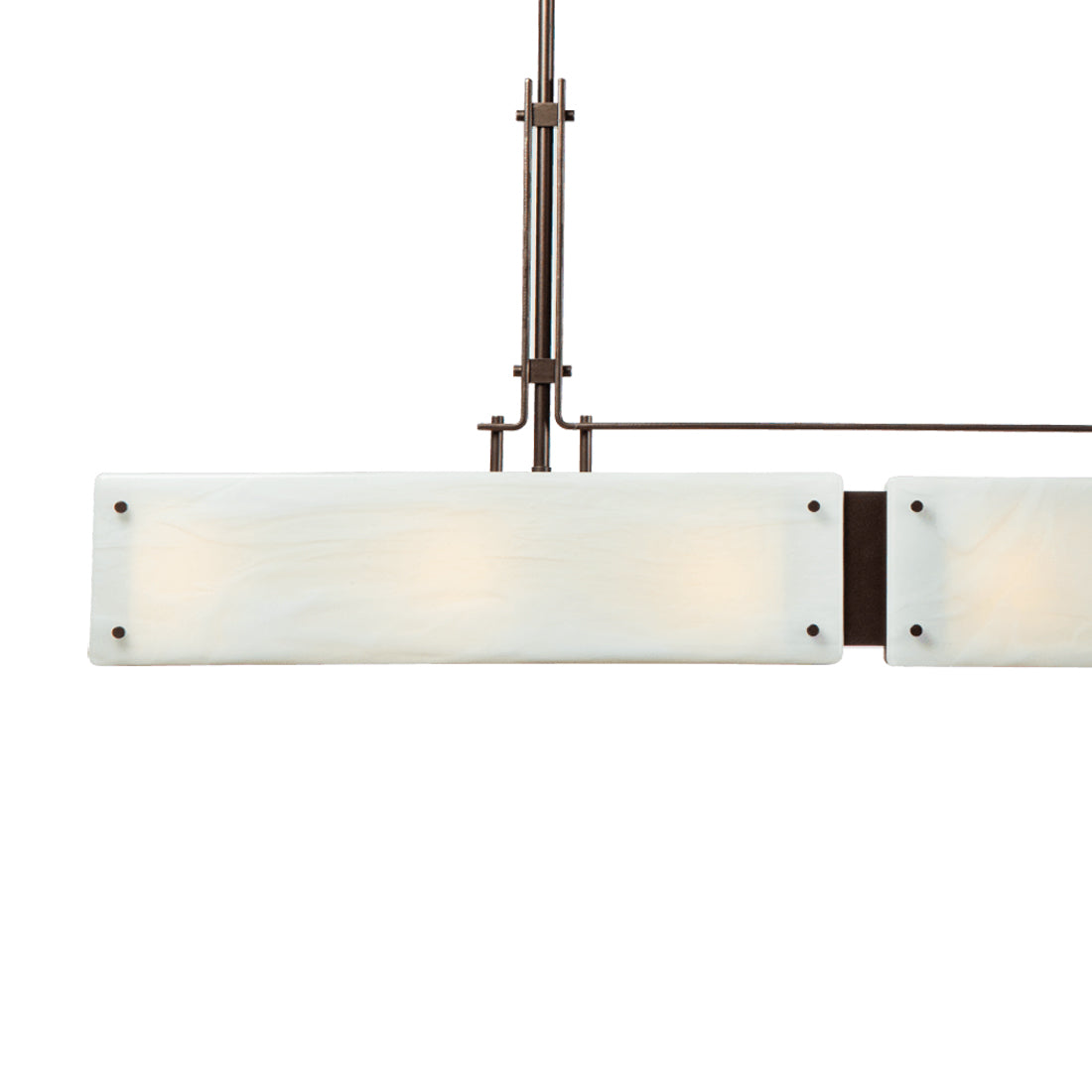 Urban Loft Trestle Linear LED Chandelier in Detail.