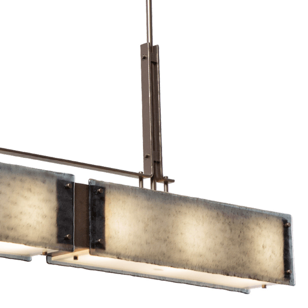 Urban Loft Trestle Linear LED Chandelier in Detail.