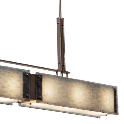 Urban Loft Trestle Linear LED Chandelier in Detail.